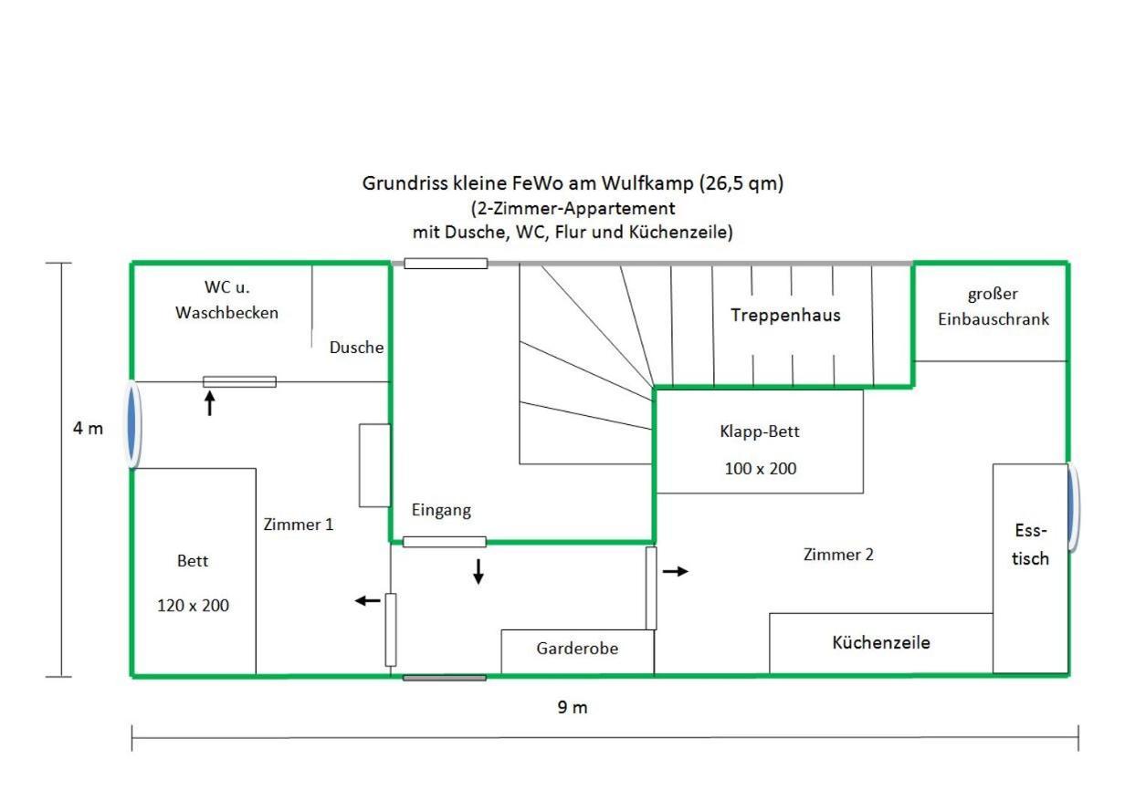 Kleine Ferienwohnung Am Wulfkamp Velen Exterior foto